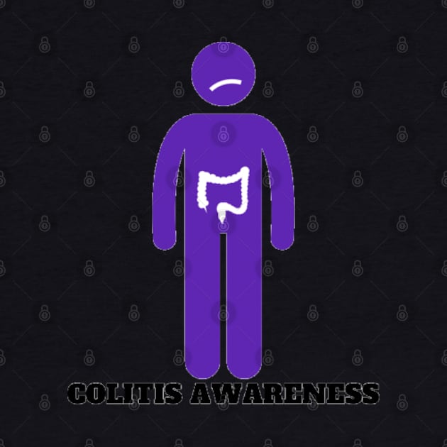 Colitis Awareness Silhouette by CaitlynConnor